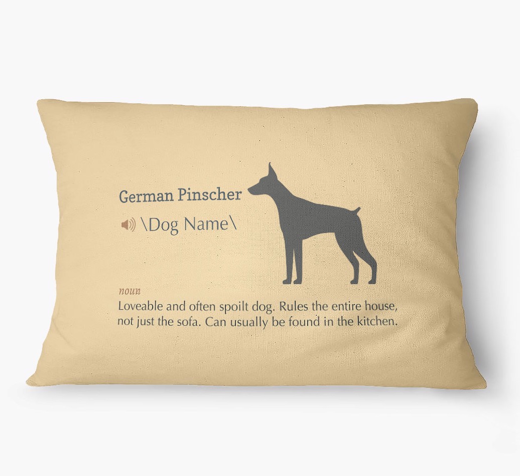 'Definition' - Personalized {breedFullName} Dog Bed