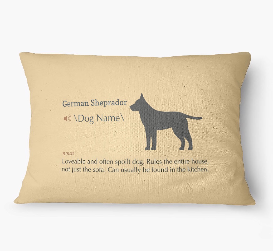 'Definition' - Personalized {breedFullName} Dog Bed