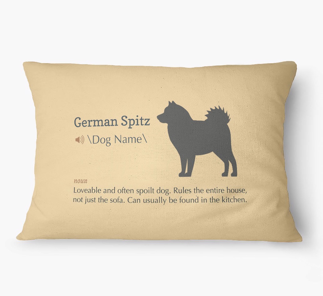'Definition' - Personalized {breedFullName} Dog Bed