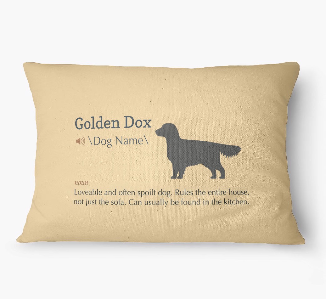 'Definition' - Personalized {breedFullName} Dog Bed