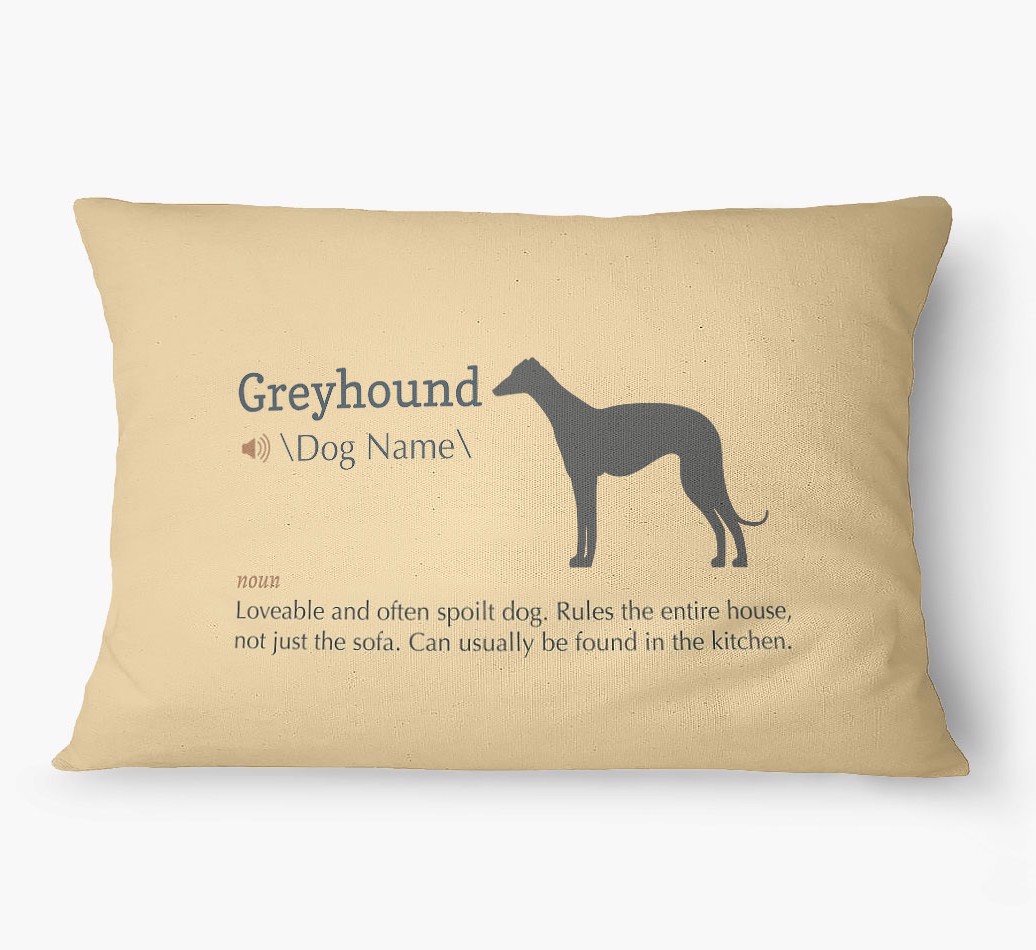 'Definition' - Personalized {breedFullName} Dog Bed