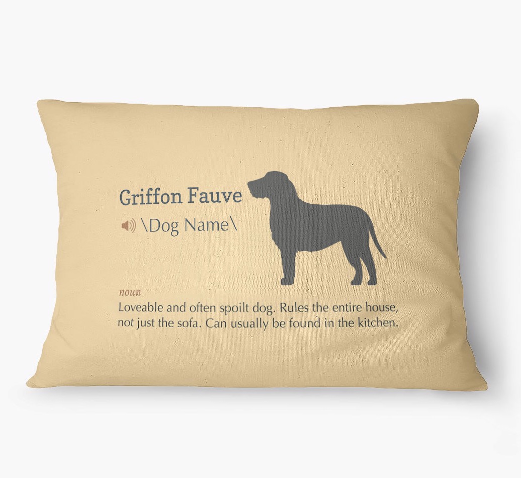 'Definition' - Personalized {breedFullName} Dog Bed