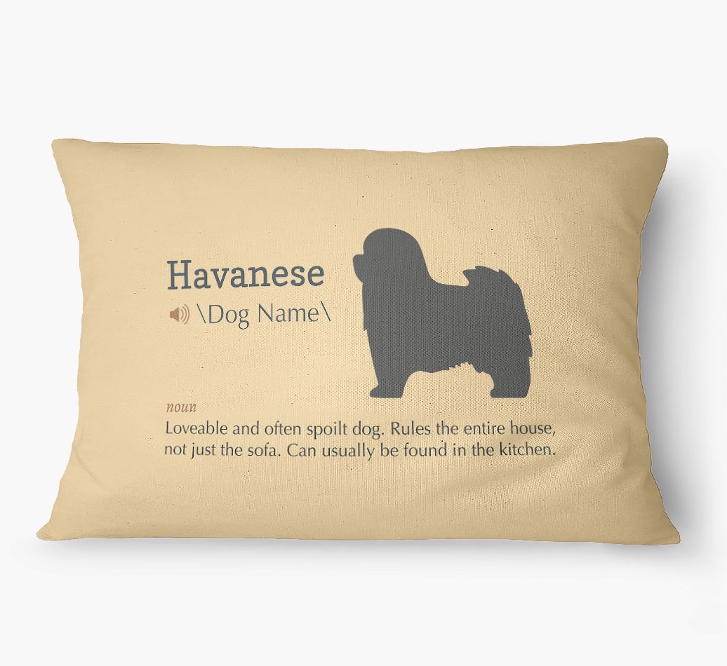 'Definition' - Personalized {breedFullName} Dog Bed