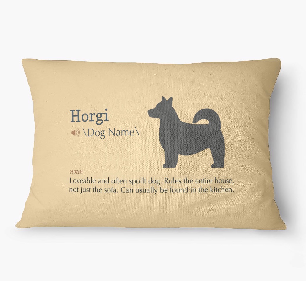 'Definition' - Personalized {breedFullName} Dog Bed