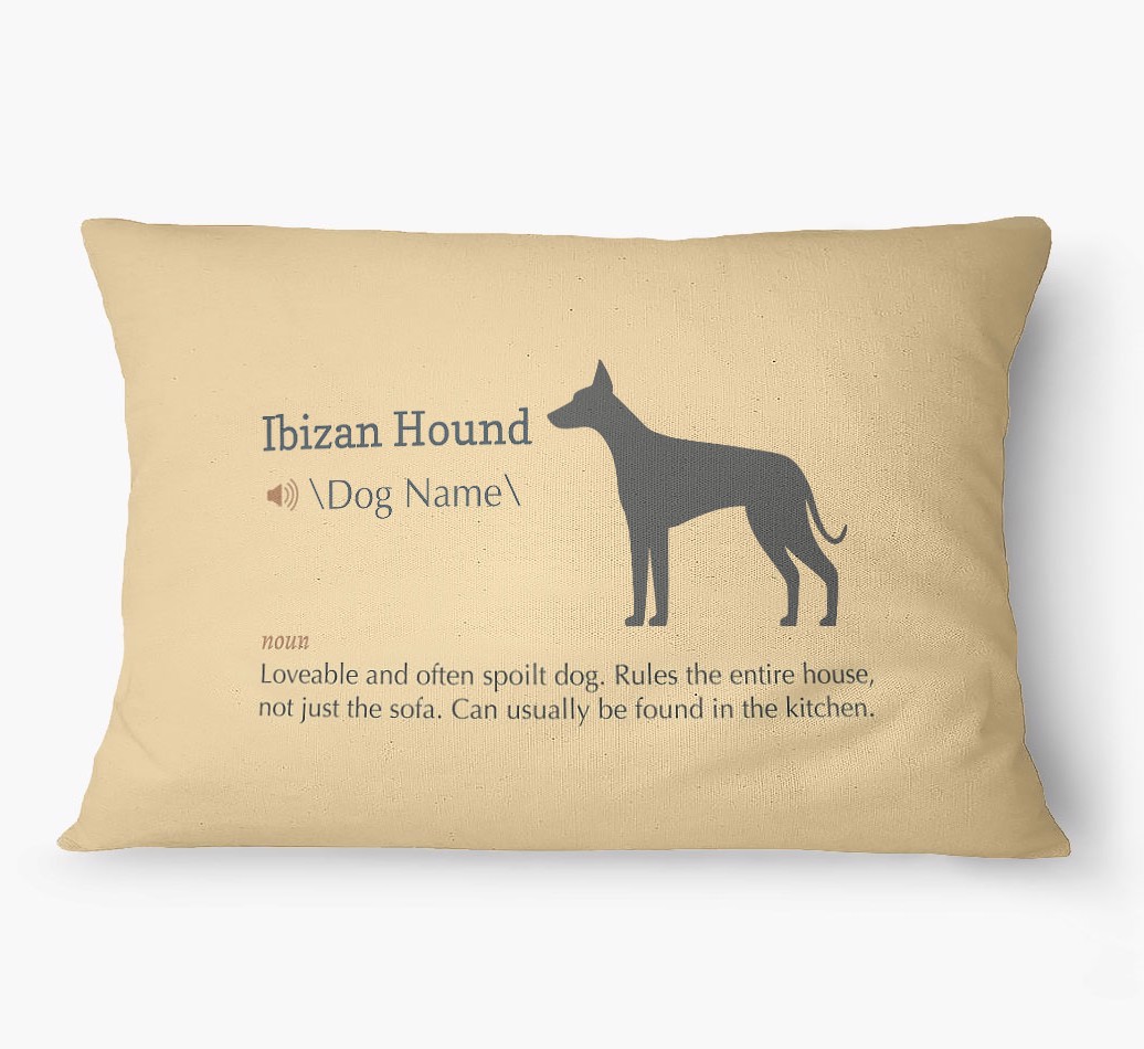 'Definition' - Personalized {breedFullName} Dog Bed