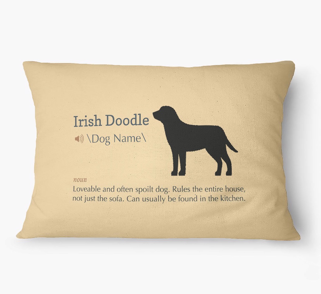 'Definition' - Personalized {breedFullName} Dog Bed