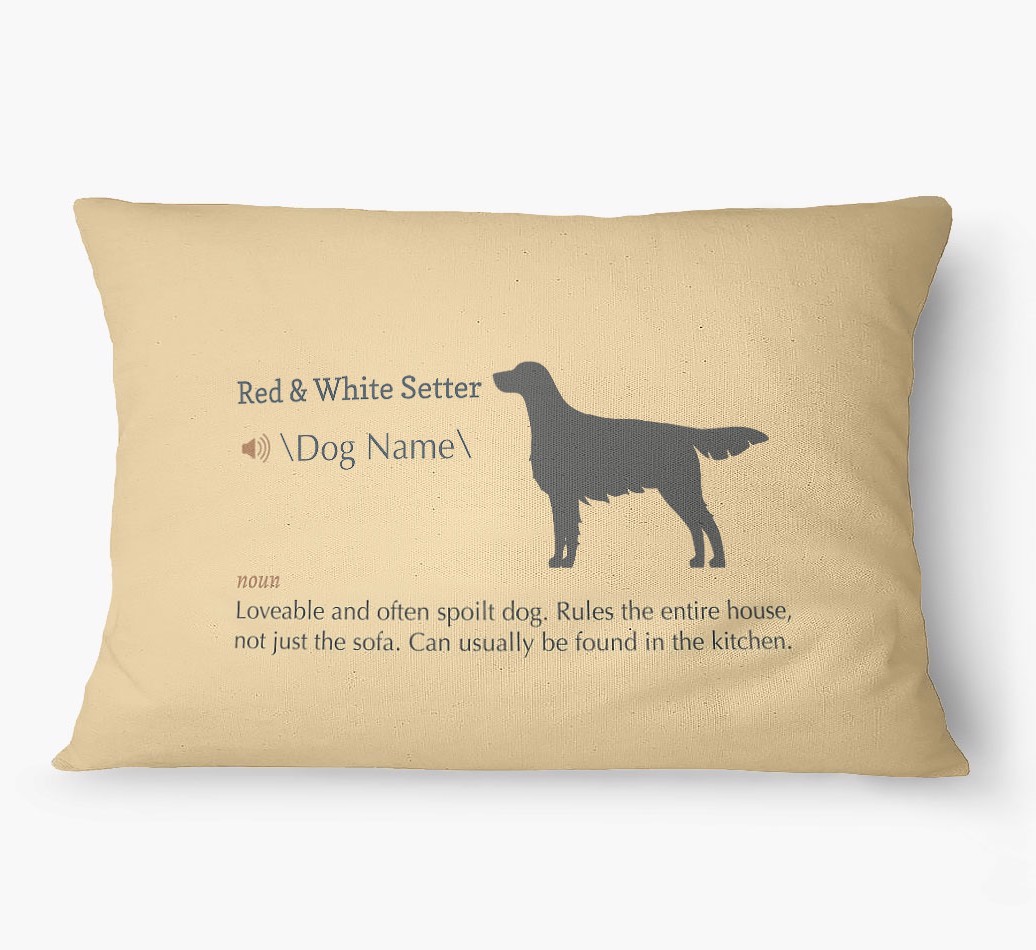 'Definition' - Personalized {breedFullName} Dog Bed