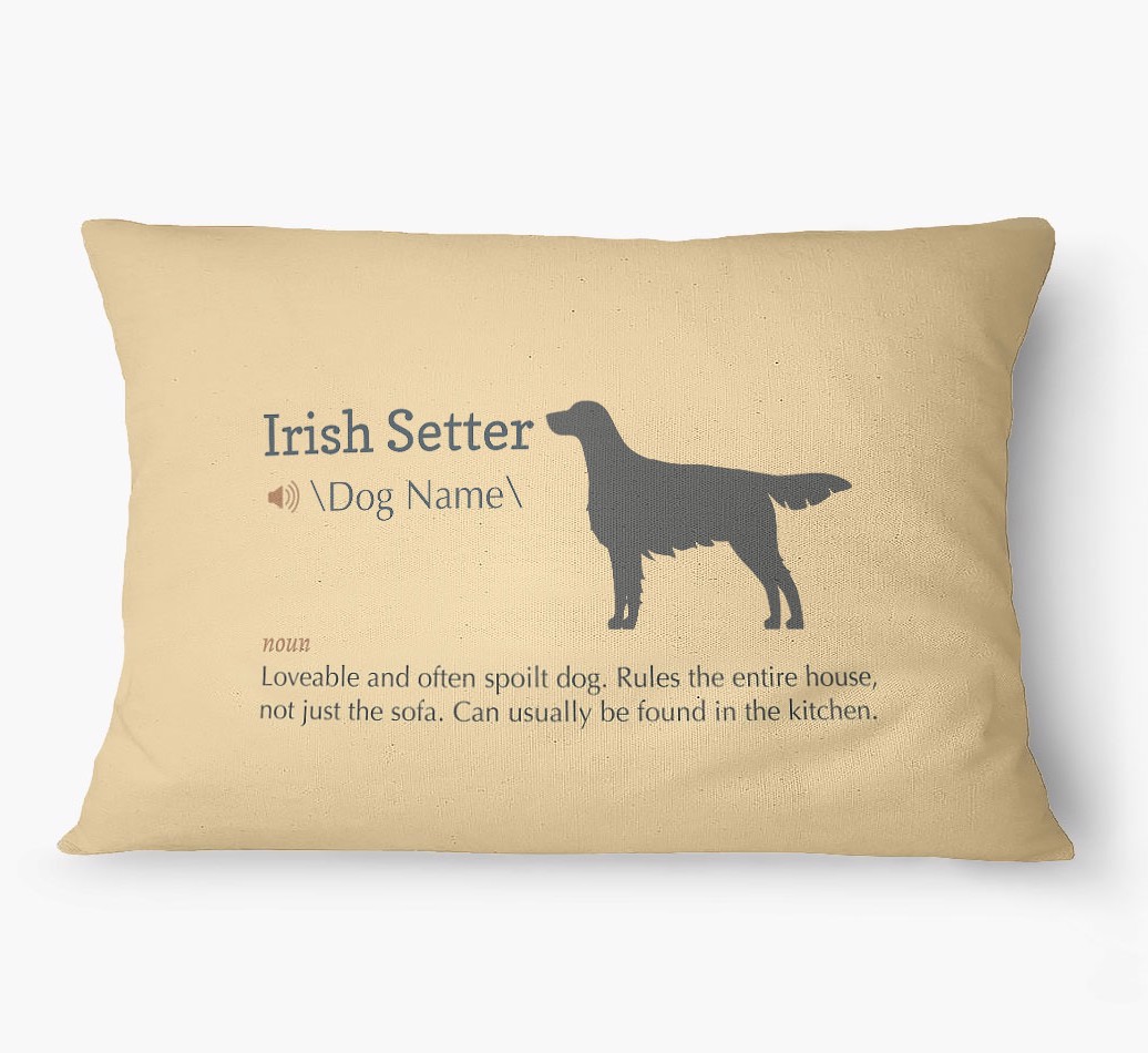 'Definition' - Personalized {breedFullName} Dog Bed