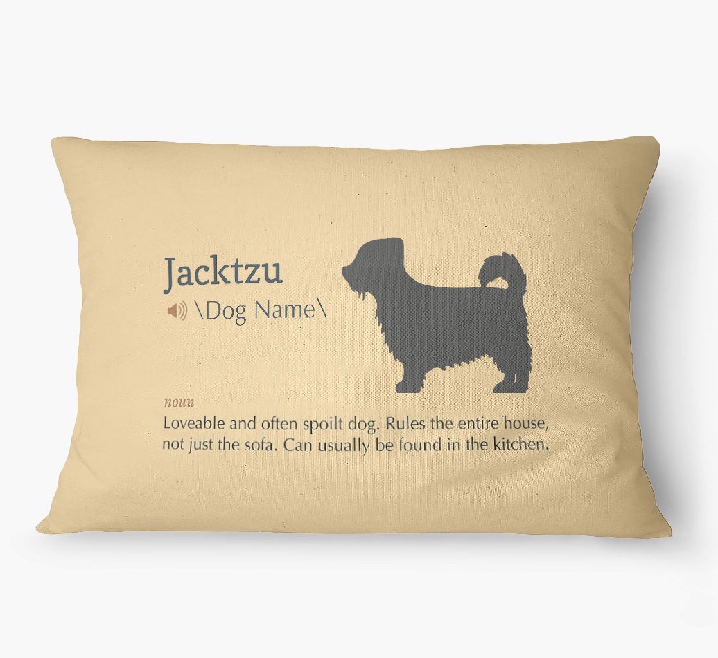 'Definition' - Personalized {breedFullName} Dog Bed