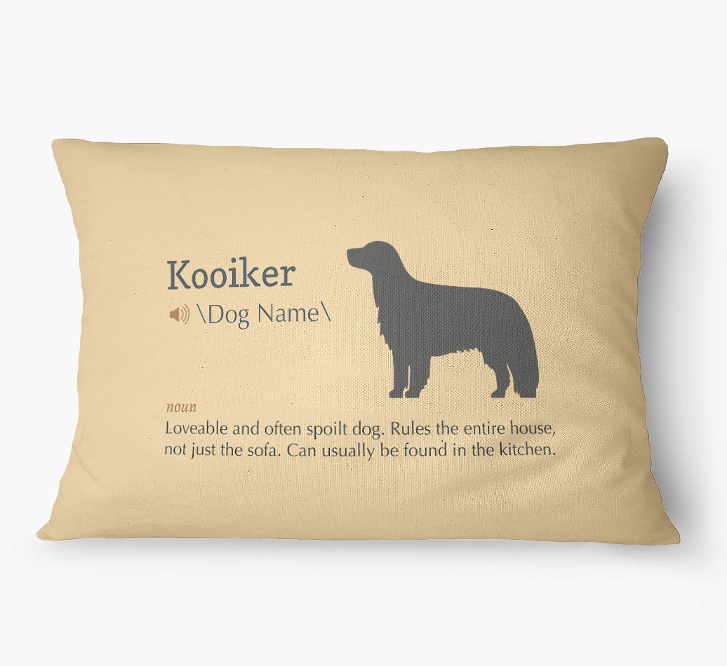 'Definition' - Personalized {breedFullName} Dog Bed