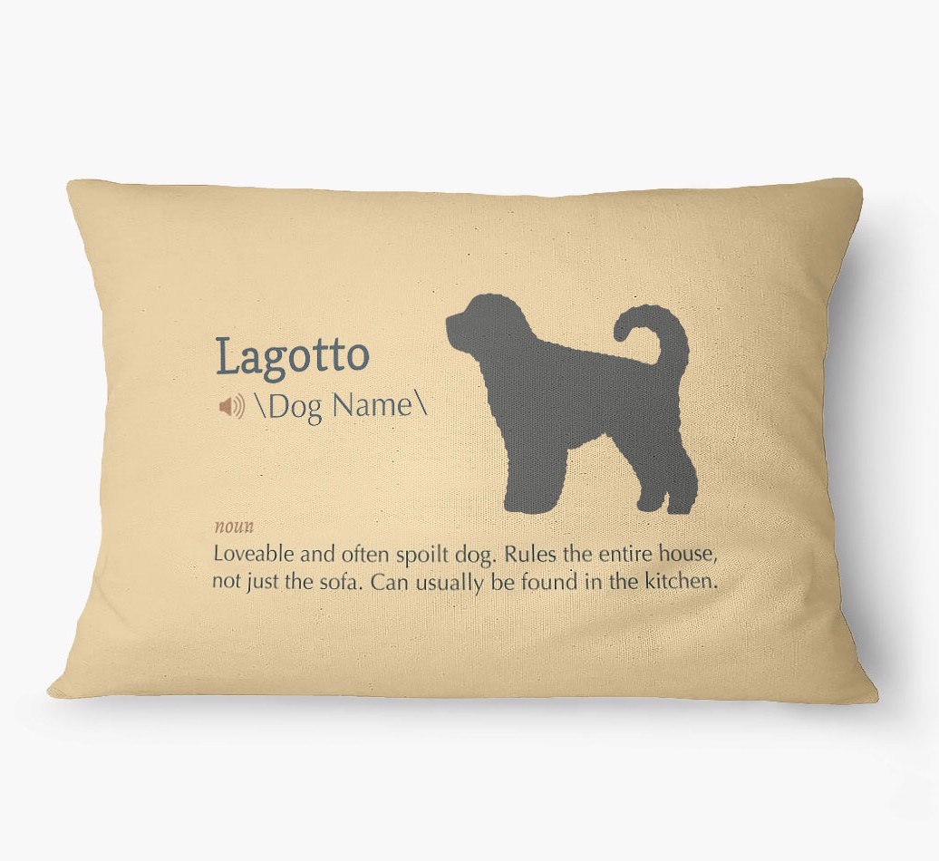 'Definition' - Personalized {breedFullName} Dog Bed