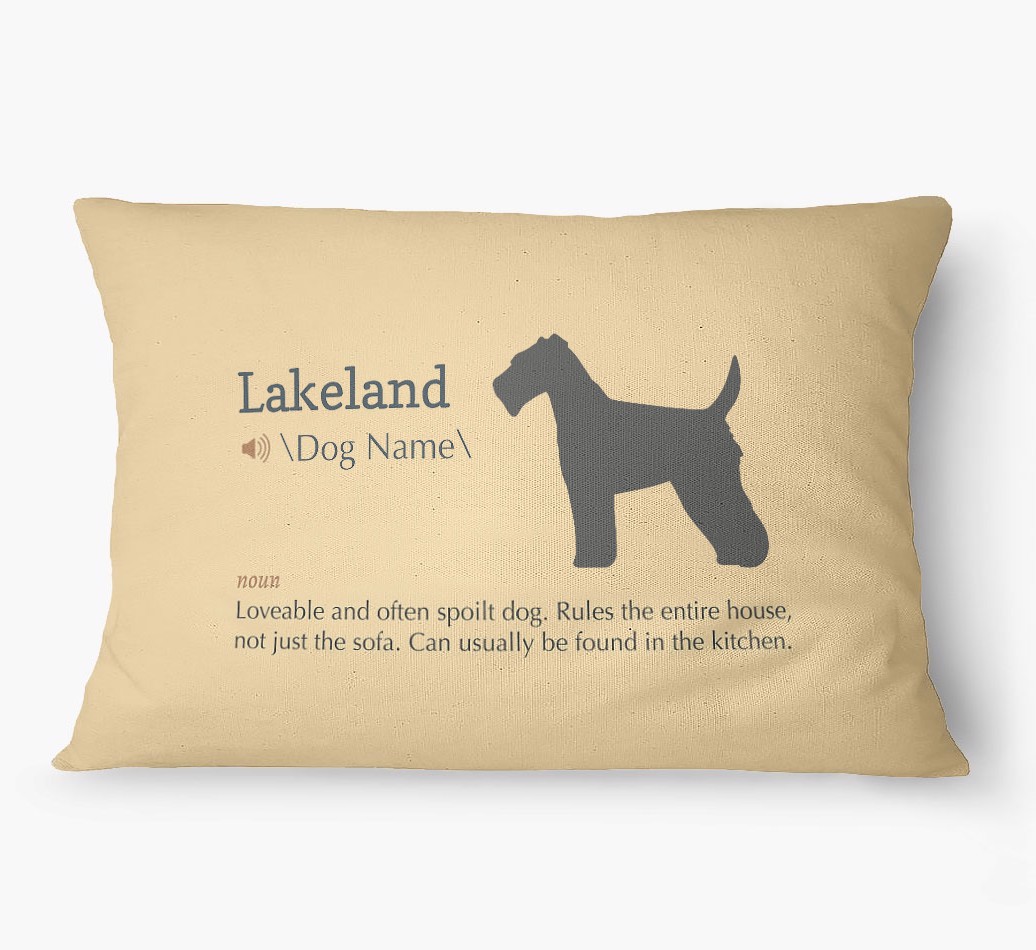 'Definition' - Personalized {breedFullName} Dog Bed