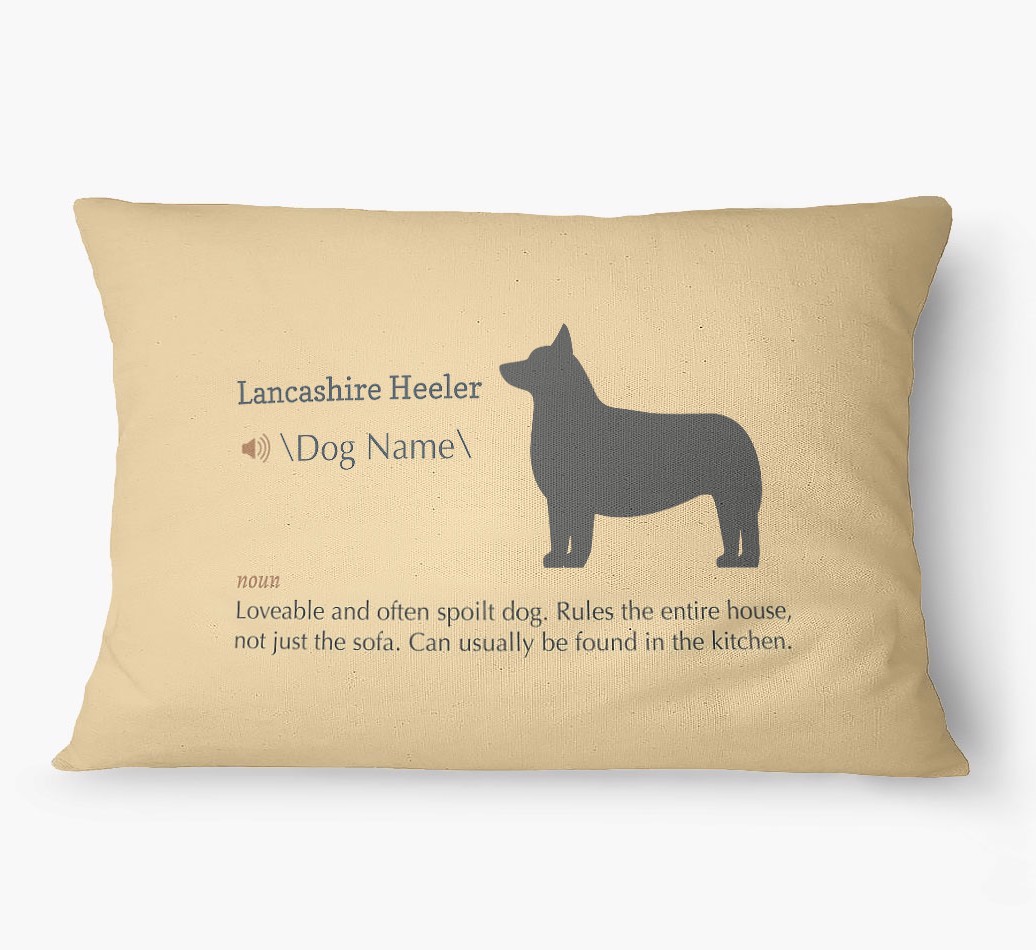 'Definition' - Personalized {breedFullName} Dog Bed