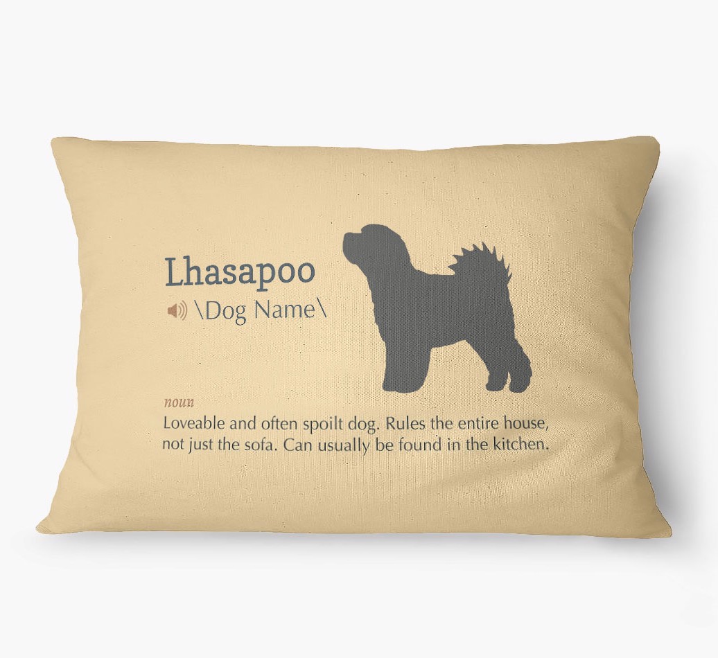 'Definition' - Personalized {breedFullName} Dog Bed