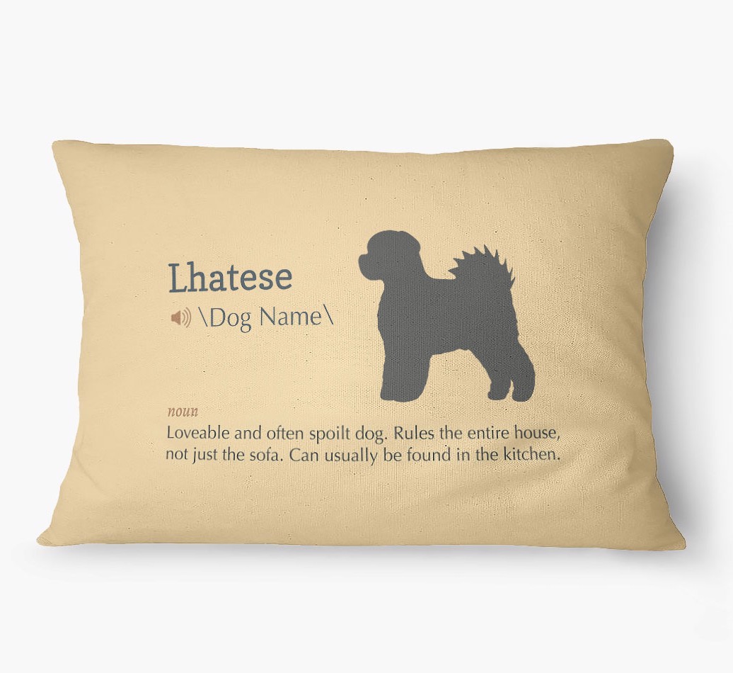 'Definition' - Personalized {breedFullName} Dog Bed