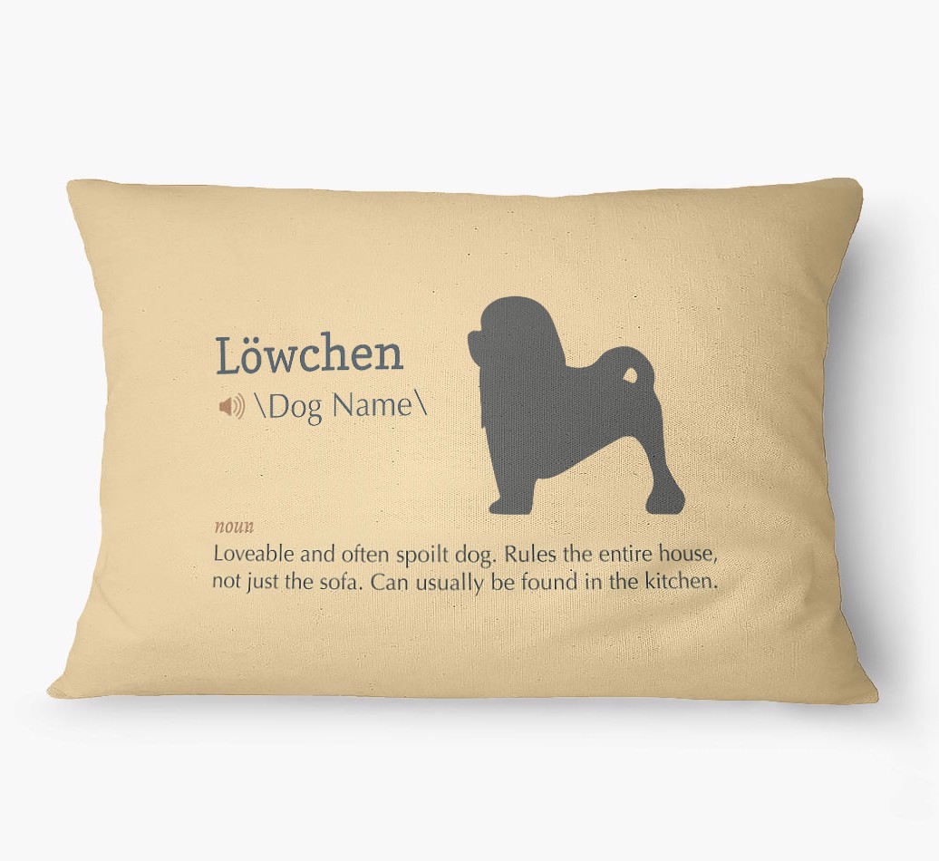 'Definition' - Personalized {breedFullName} Dog Bed