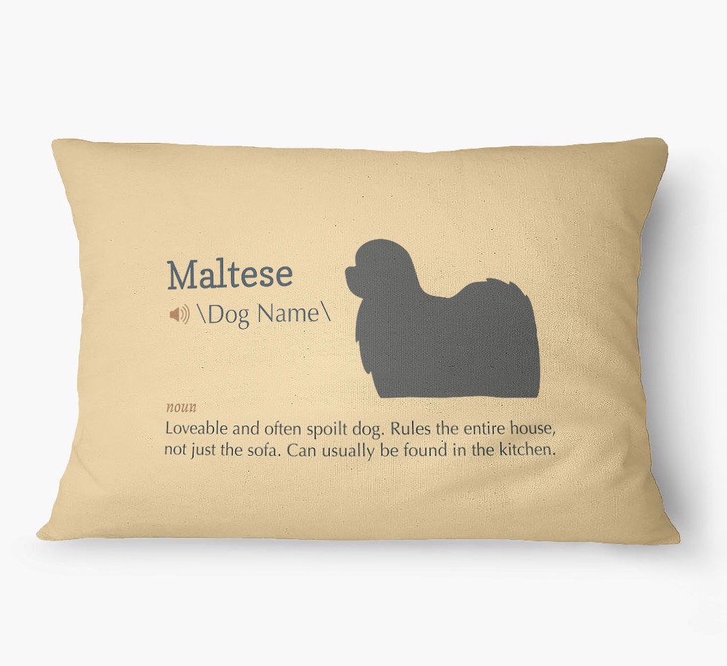 'Definition' - Personalized {breedFullName} Dog Bed