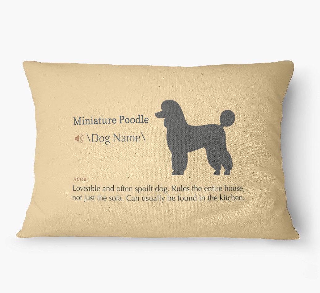 'Definition' - Personalized {breedFullName} Dog Bed