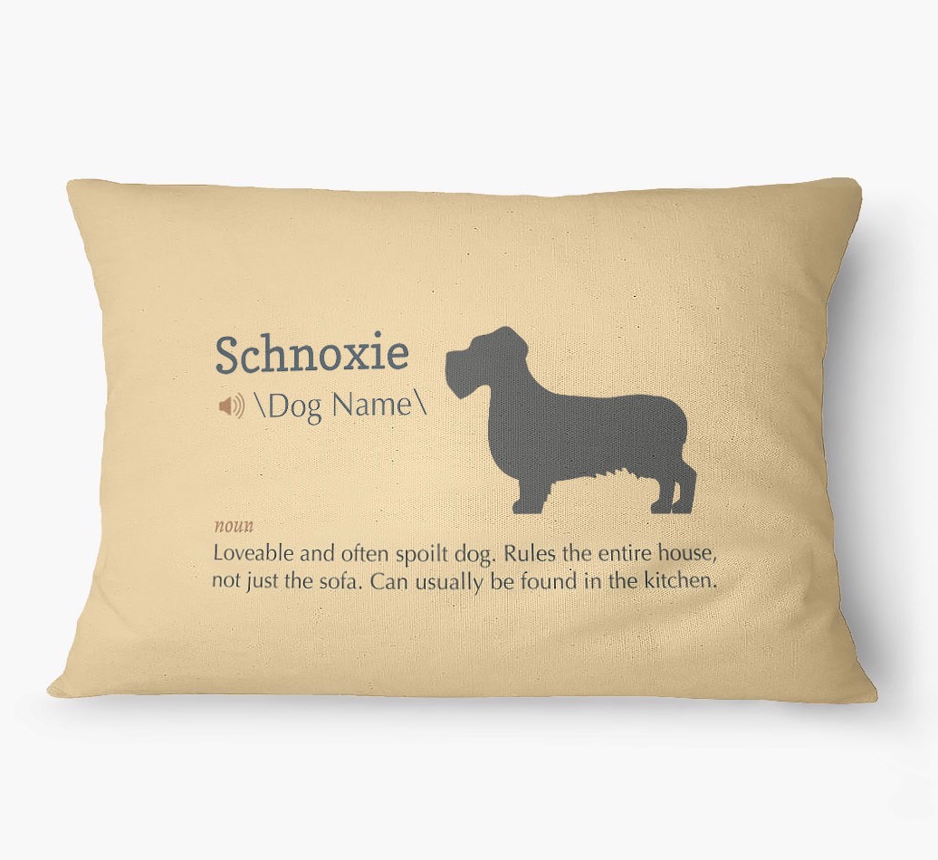 'Definition' - Personalized {breedFullName} Dog Bed