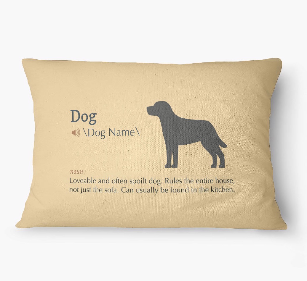'Definition' - Personalized {breedFullName} Dog Bed