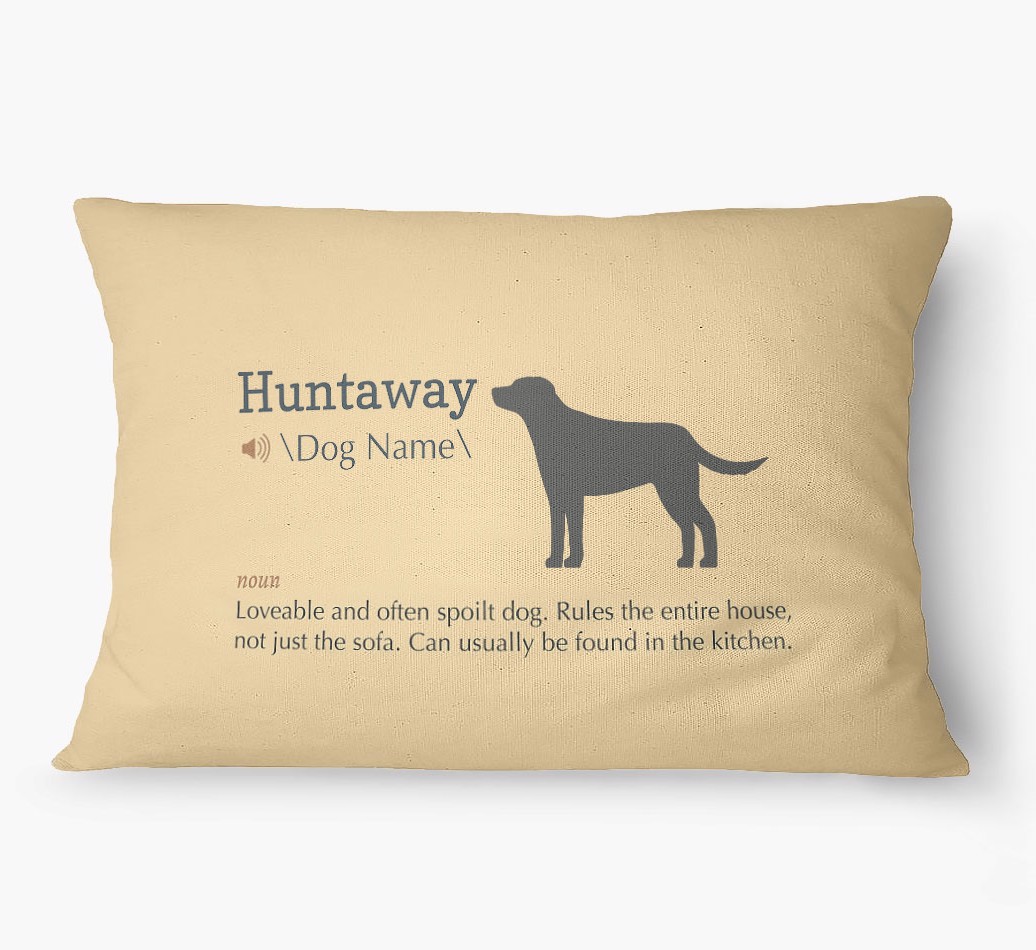 'Definition' - Personalized {breedFullName} Dog Bed
