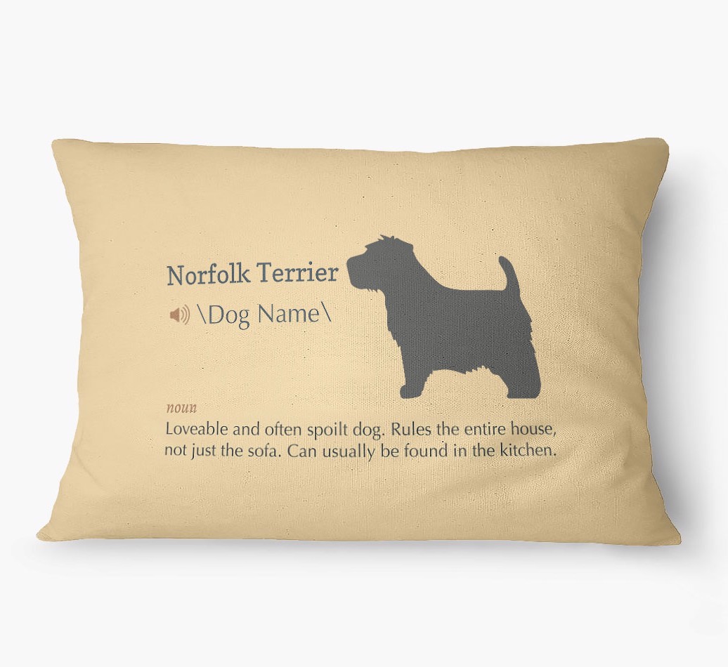 'Definition' - Personalized {breedFullName} Dog Bed