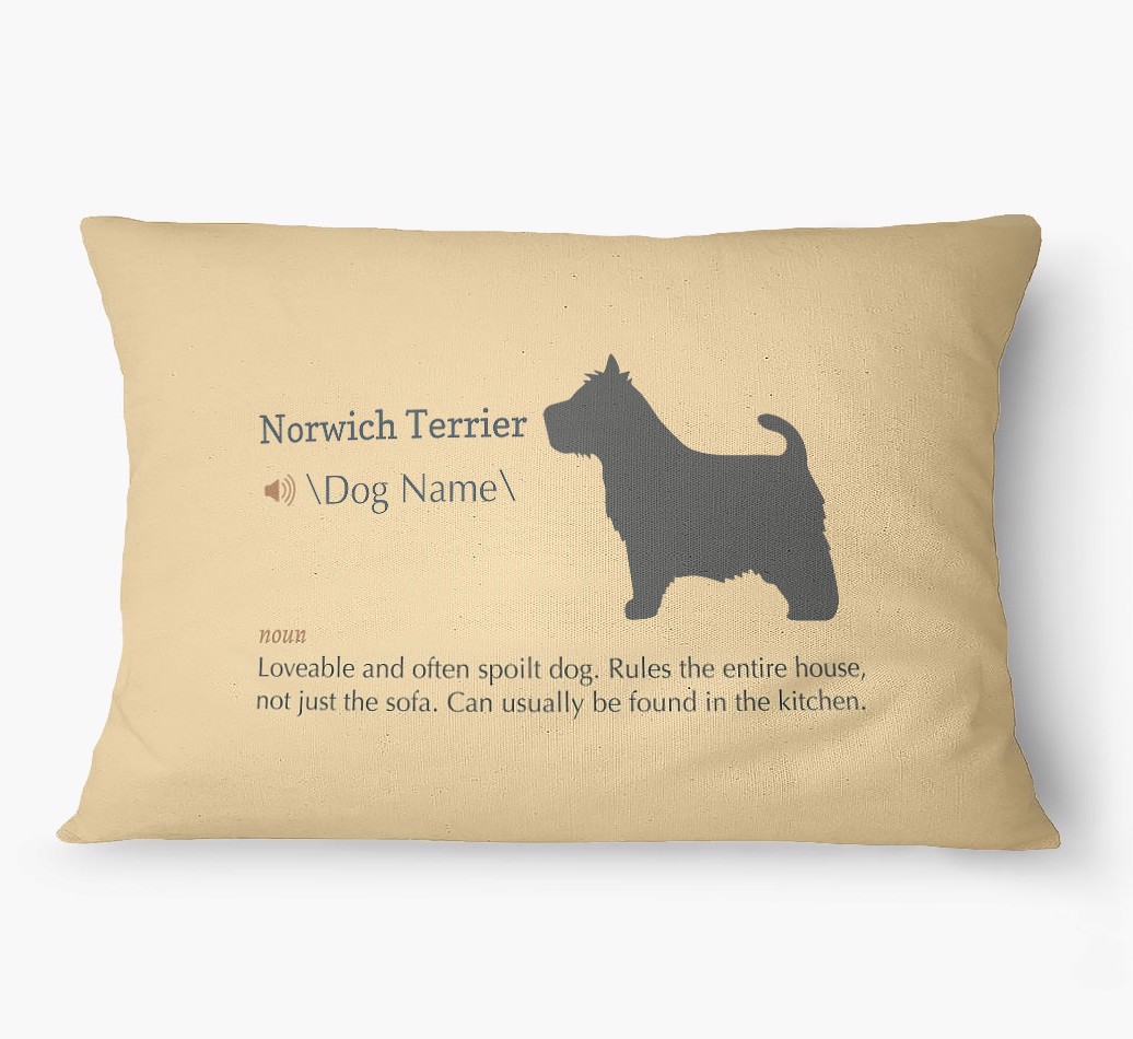 'Definition' - Personalized {breedFullName} Dog Bed