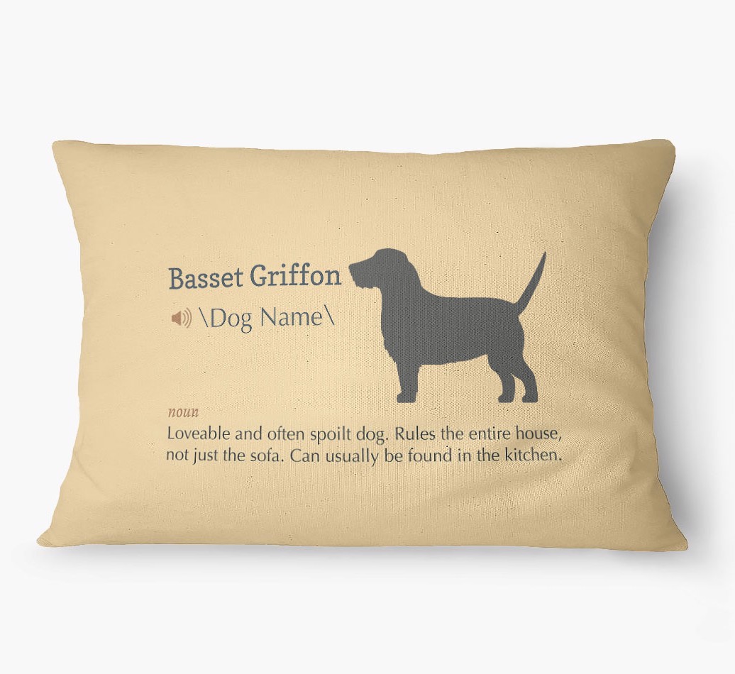 'Definition' - Personalized {breedFullName} Dog Bed