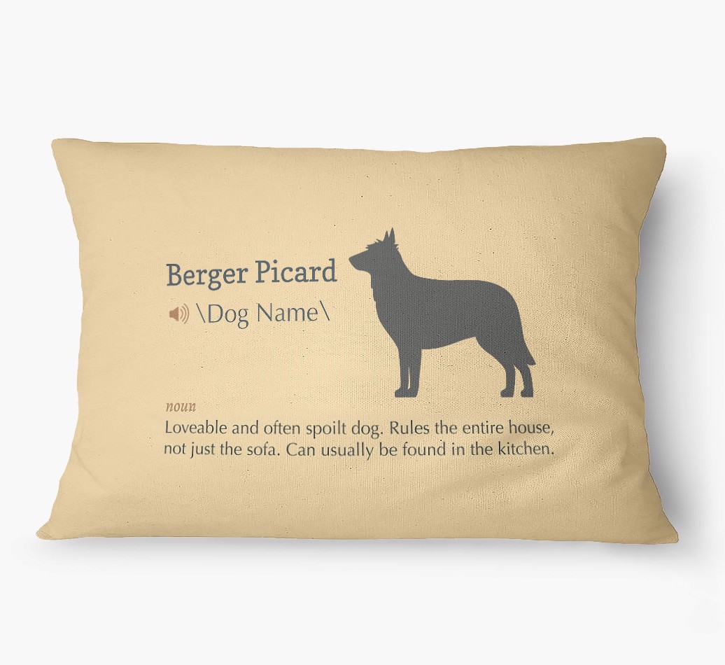 'Definition' - Personalized {breedFullName} Dog Bed