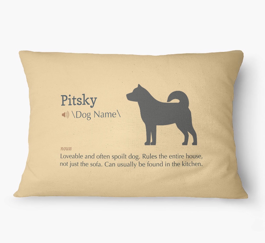 'Definition' - Personalized {breedFullName} Dog Bed