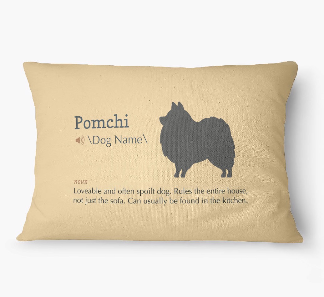 'Definition' - Personalized {breedFullName} Dog Bed
