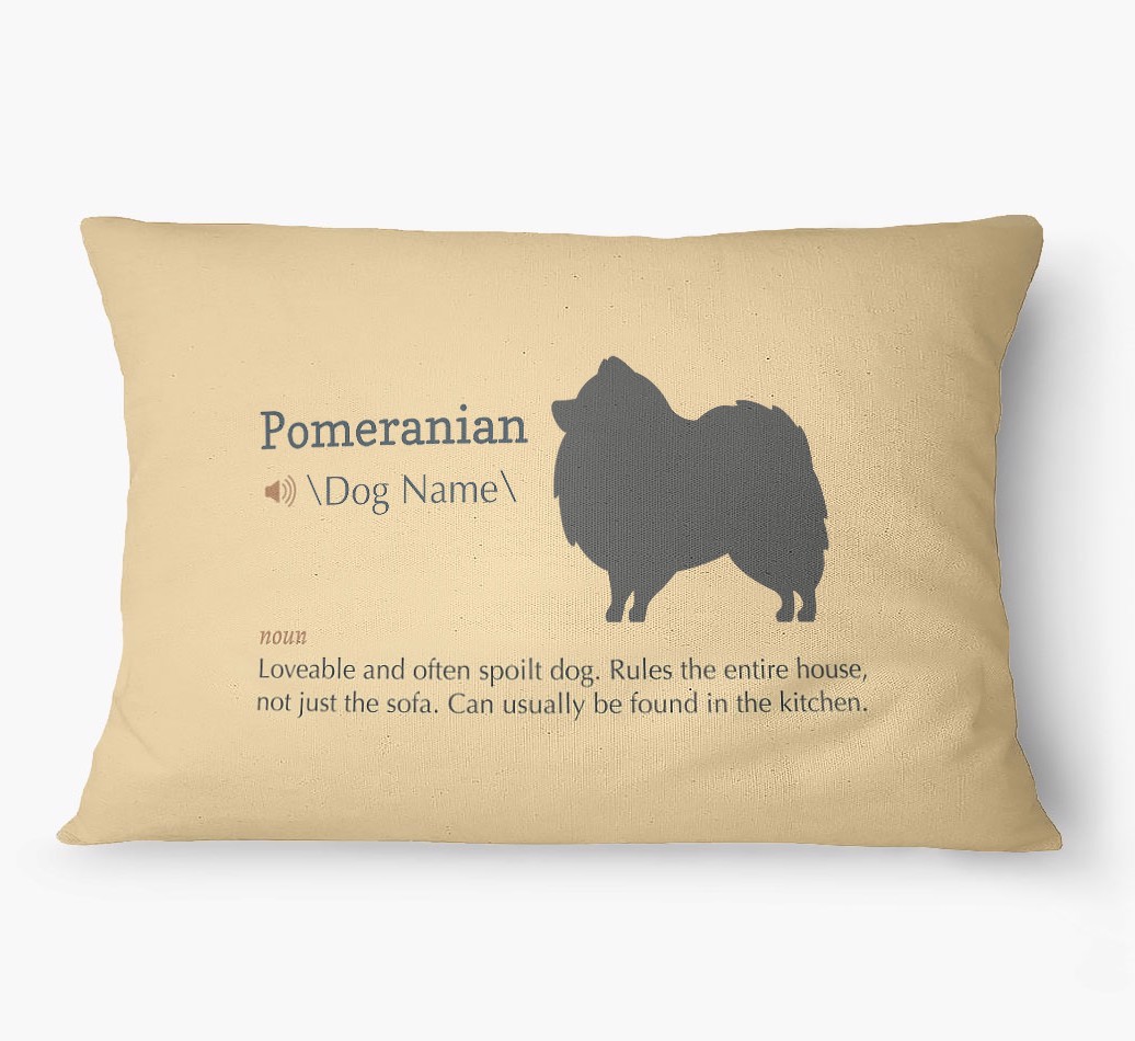 'Definition' - Personalized {breedFullName} Dog Bed