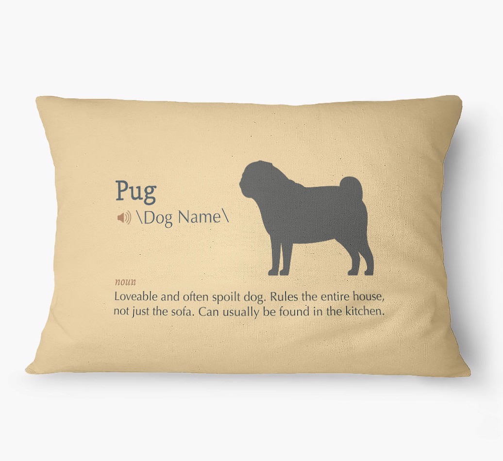 'Definition' - Personalized {breedFullName} Dog Bed