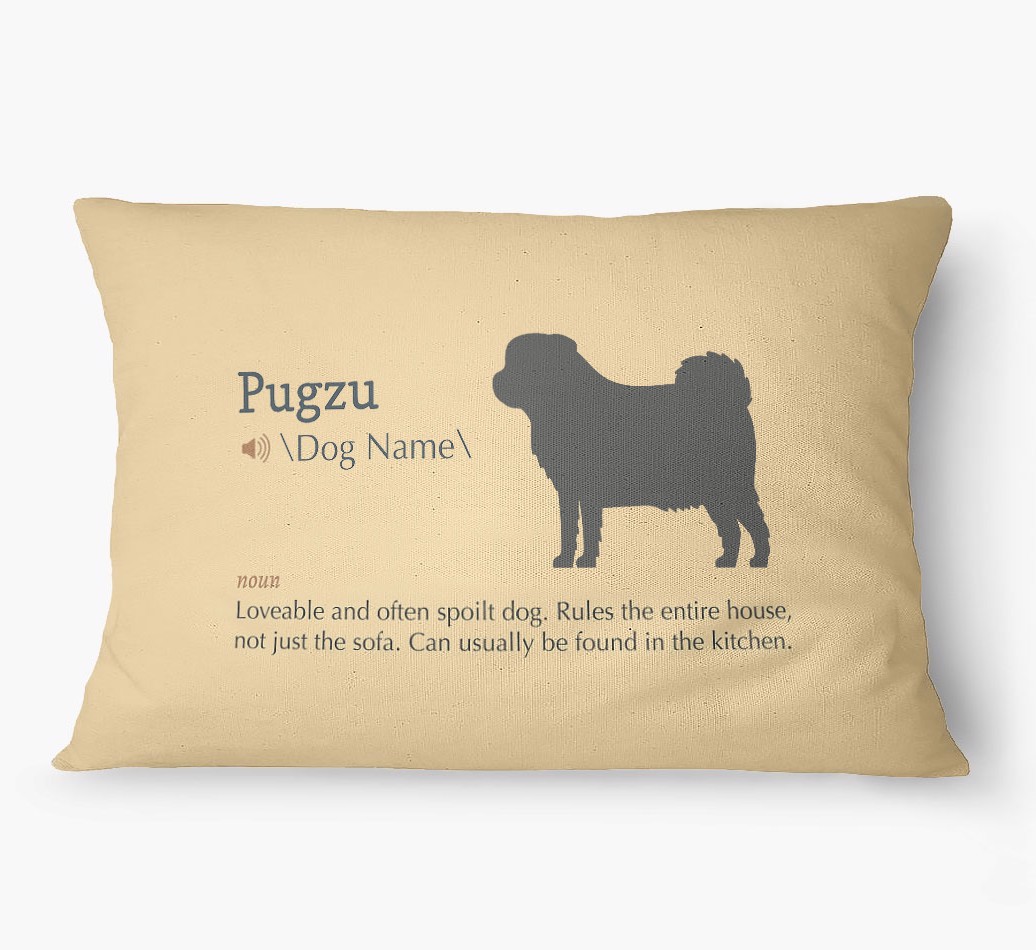 'Definition' - Personalized {breedFullName} Dog Bed