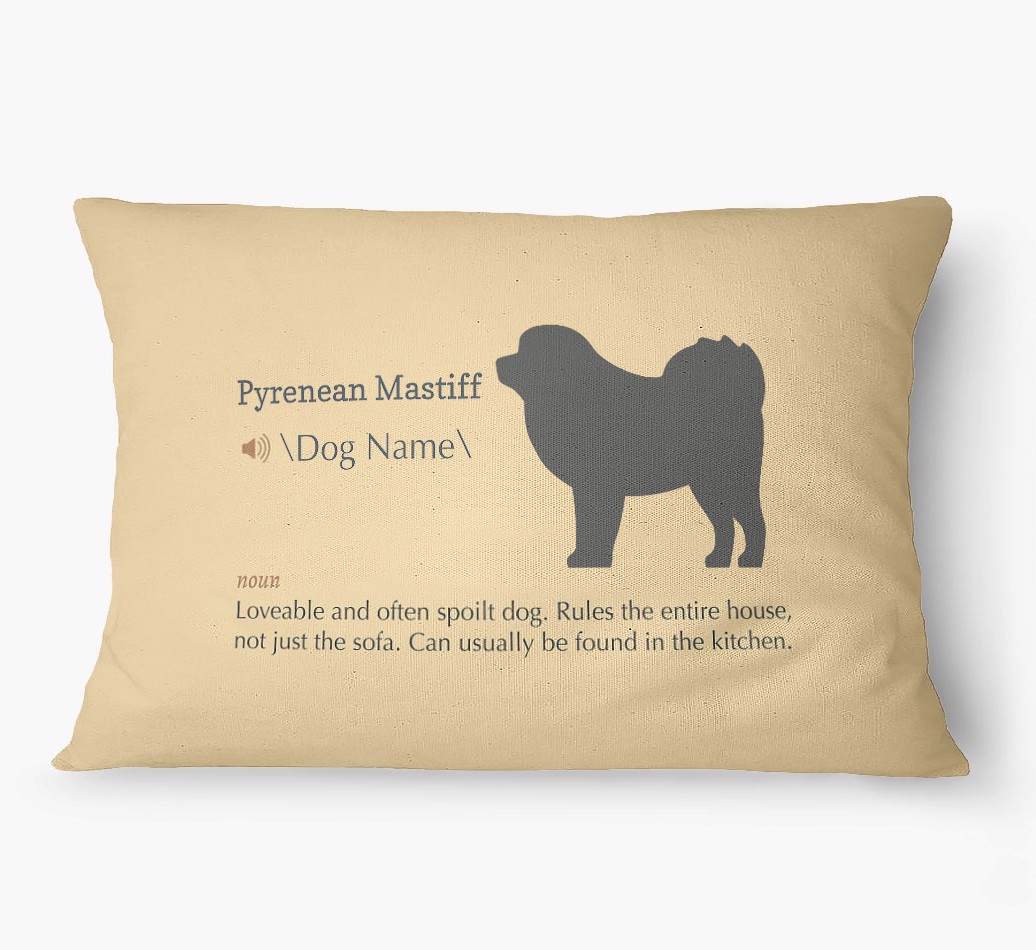 'Definition' - Personalized {breedFullName} Dog Bed