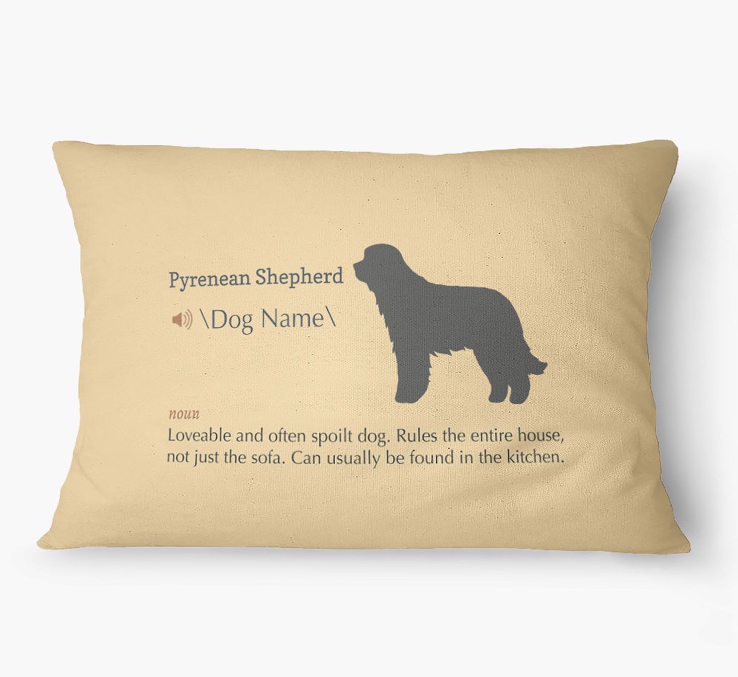 'Definition' - Personalized {breedFullName} Dog Bed