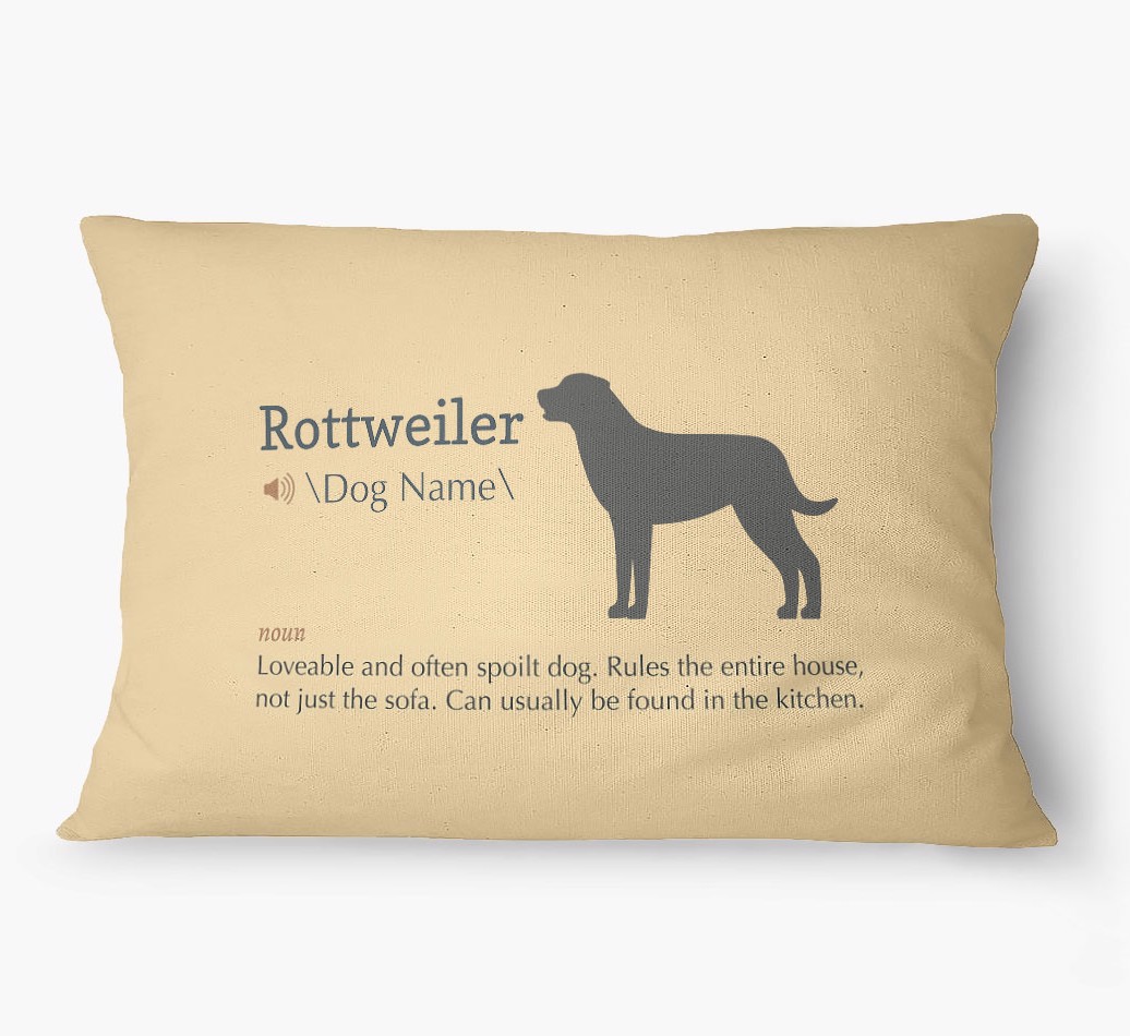 'Definition' - Personalized {breedFullName} Dog Bed