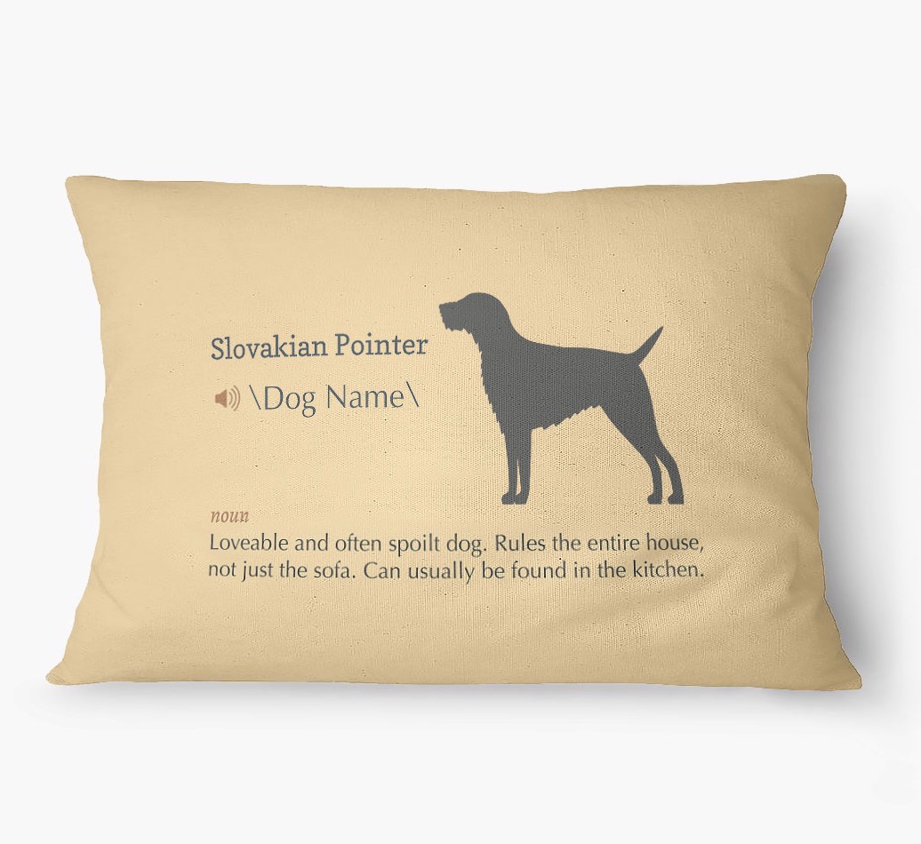 'Definition' - Personalized {breedFullName} Dog Bed