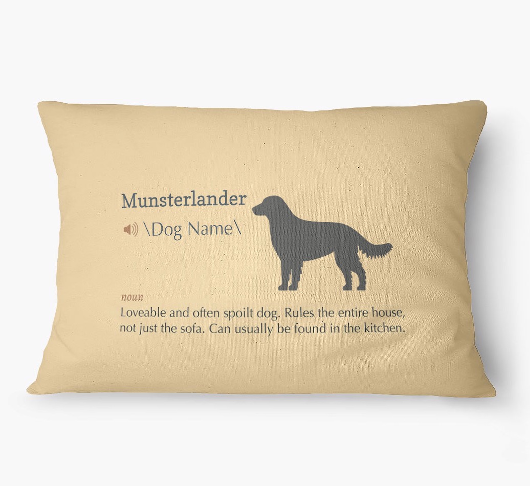 'Definition' - Personalized {breedFullName} Dog Bed