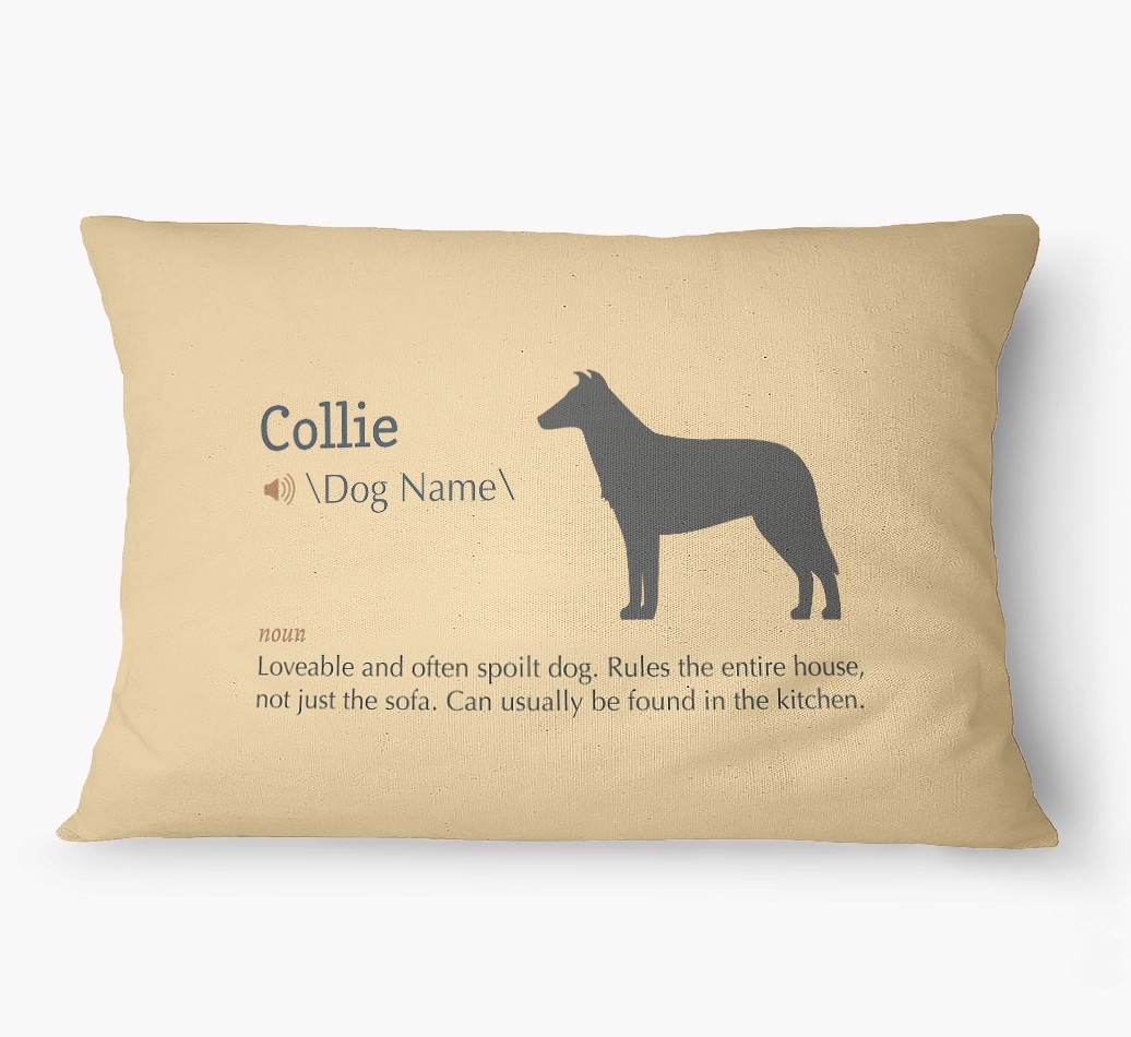 'Definition' - Personalized {breedFullName} Dog Bed