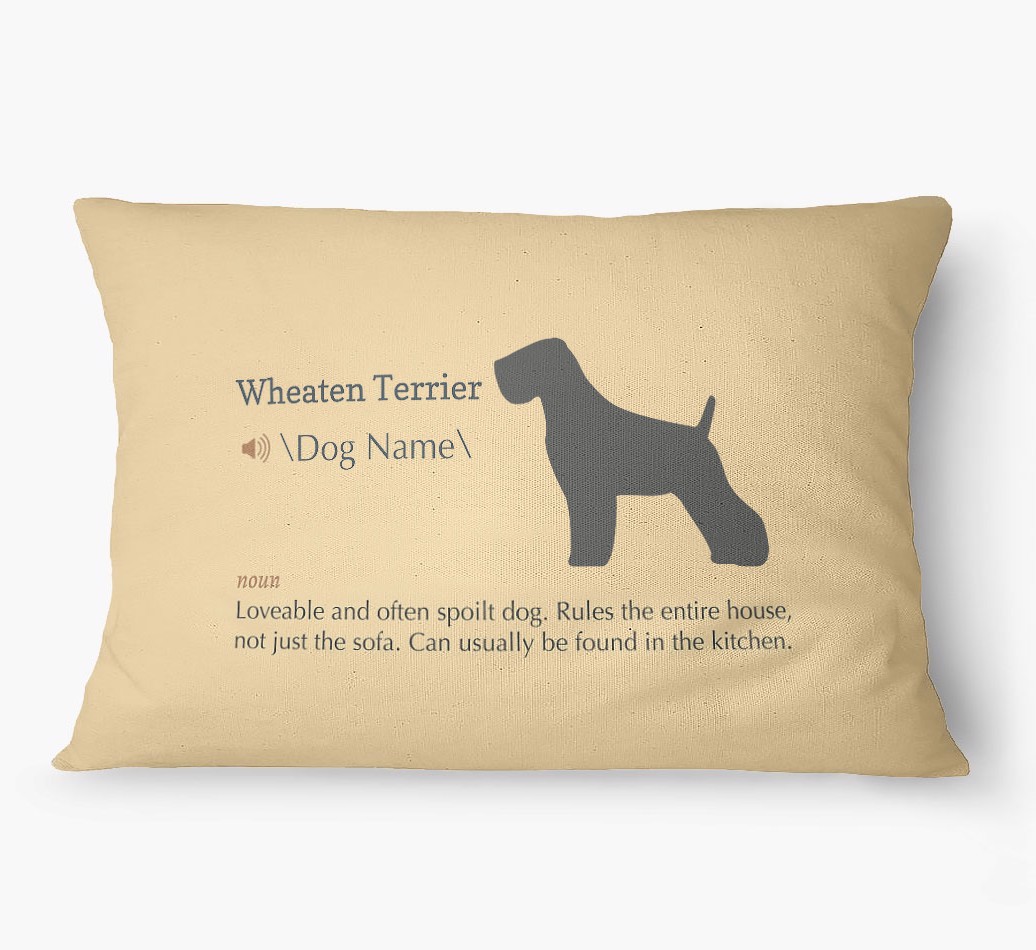 'Definition' - Personalized {breedFullName} Dog Bed