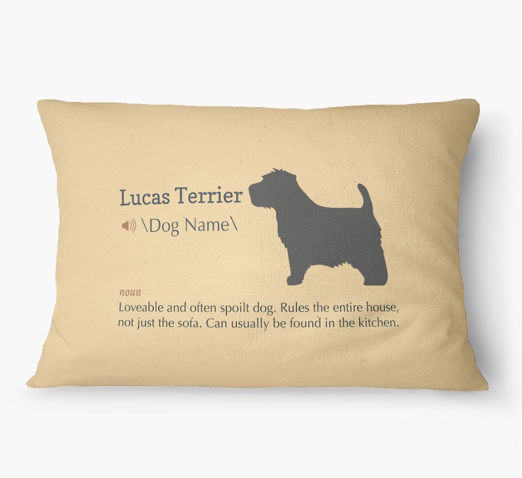 'Definition' - Personalized {breedFullName} Dog Bed