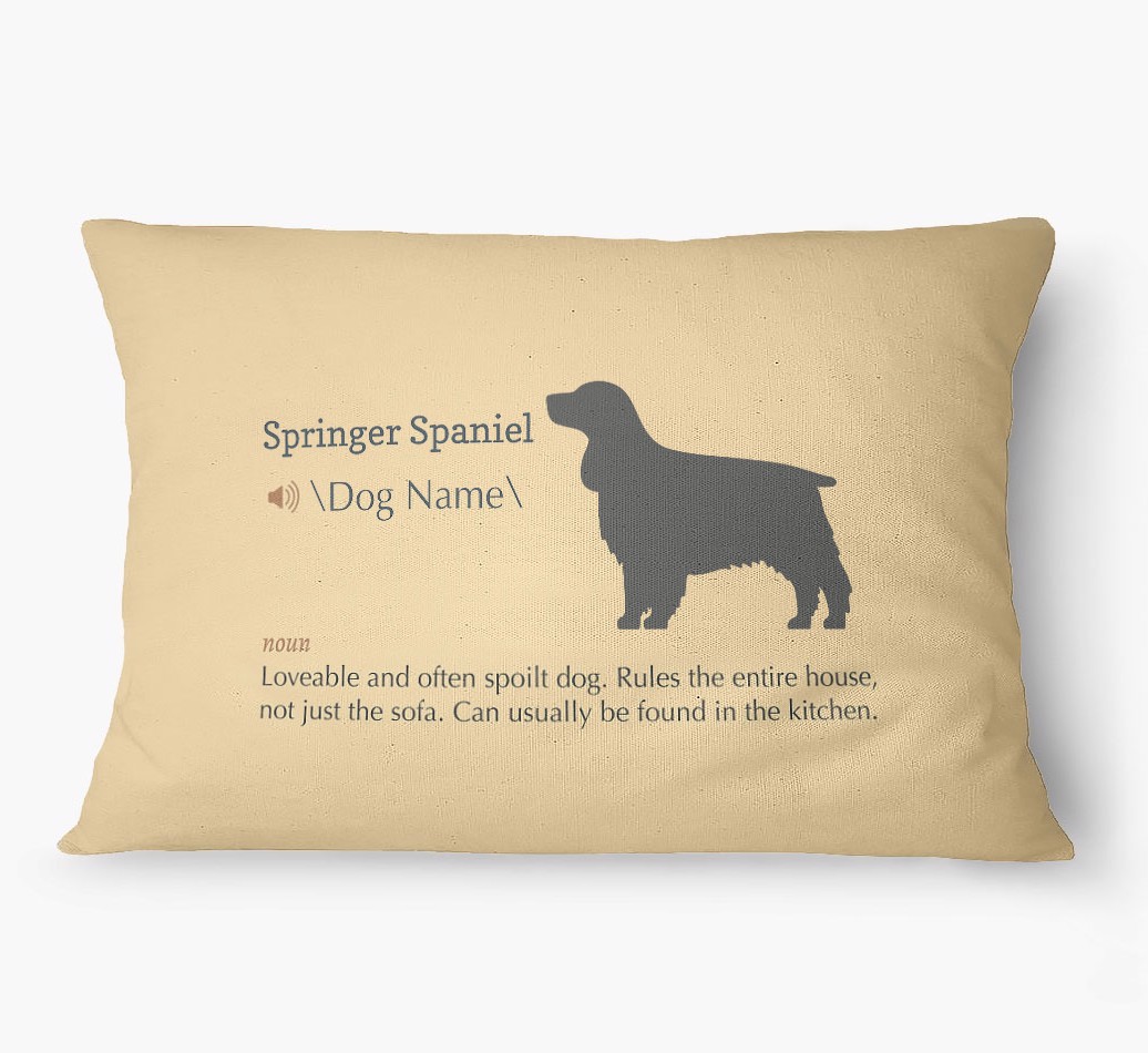 'Definition' - Personalized {breedFullName} Dog Bed