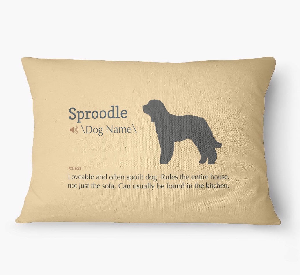 'Definition' - Personalized {breedFullName} Dog Bed