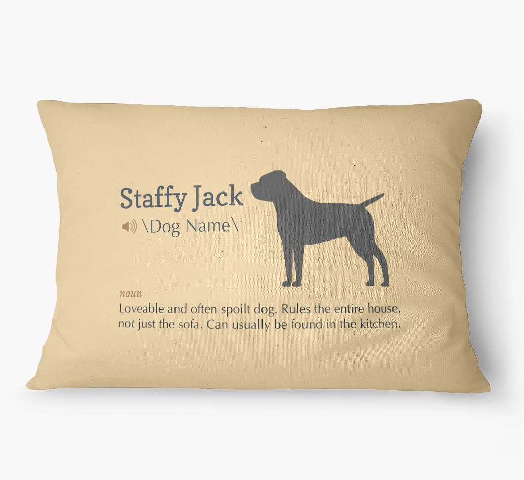 'Definition' - Personalized {breedFullName} Dog Bed
