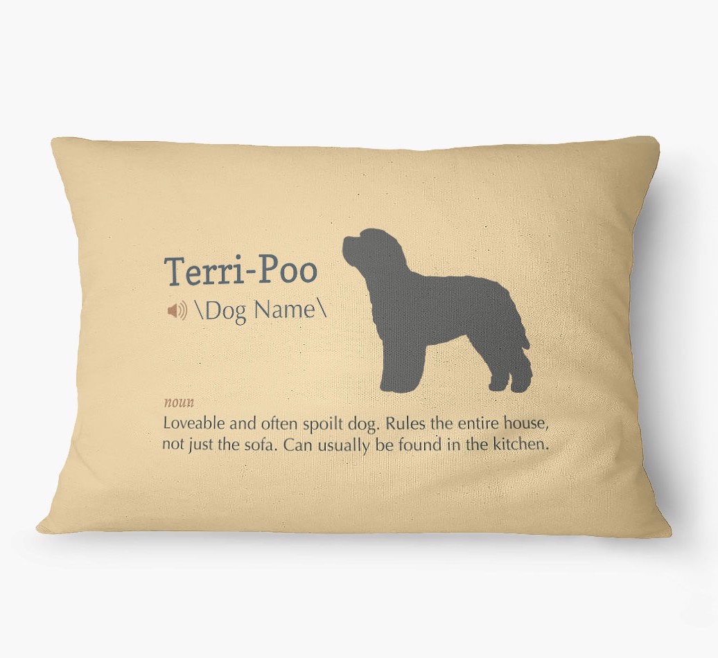 'Definition' - Personalized {breedFullName} Dog Bed