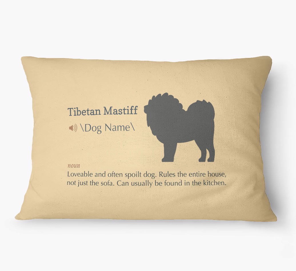 'Definition' - Personalized {breedFullName} Dog Bed