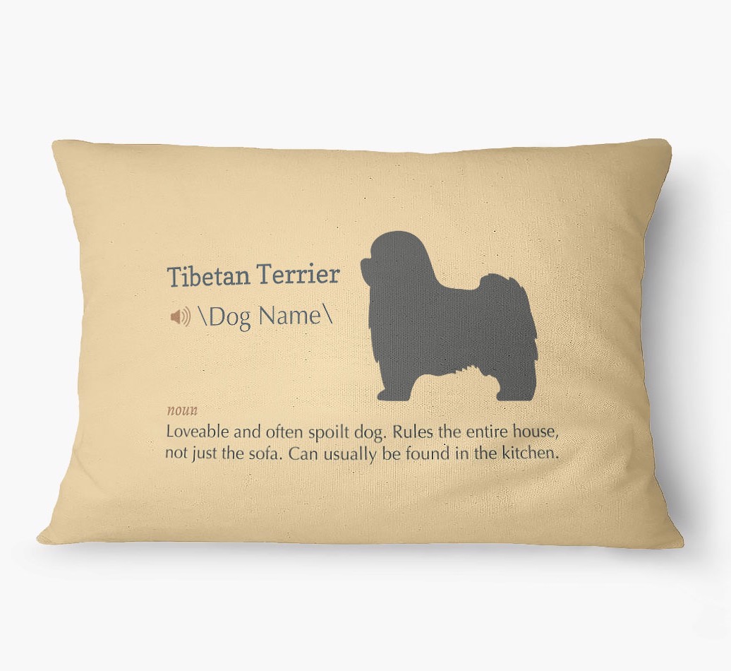 'Definition' - Personalized {breedFullName} Dog Bed