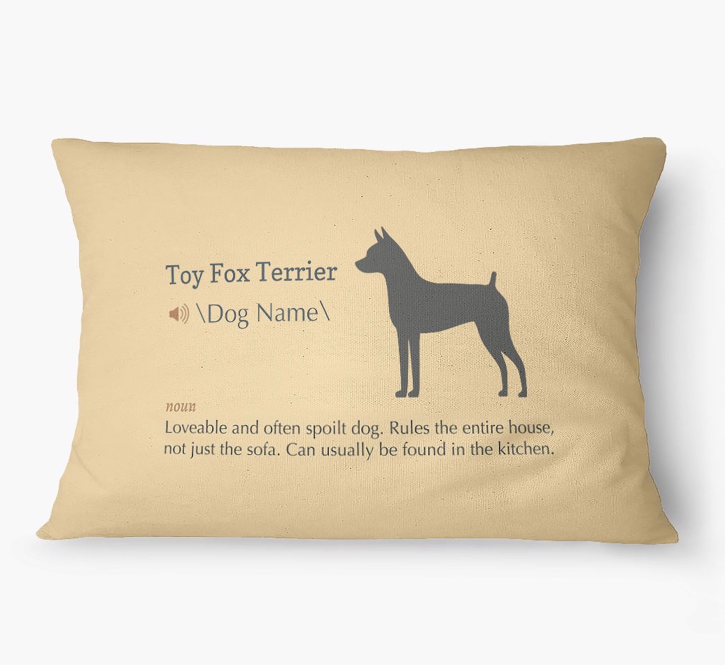 'Definition' - Personalized {breedFullName} Dog Bed