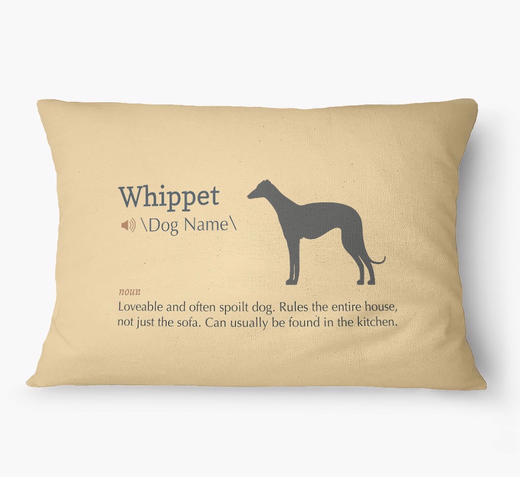 'Definition' - Personalized {breedFullName} Dog Bed